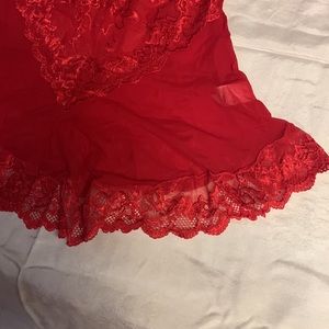 Intimates Sleepwear Red Lace Lingerie Poshmark